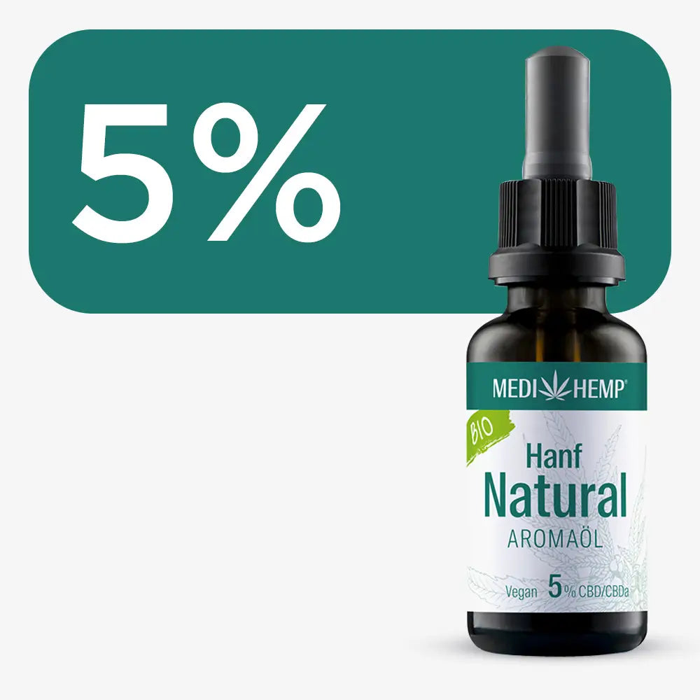 Natürliches Aromaöl von Medihemp mit 5%